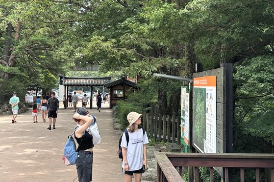 Free entry, well-maintained trails turn foreign visitors on to 'K-hiking'